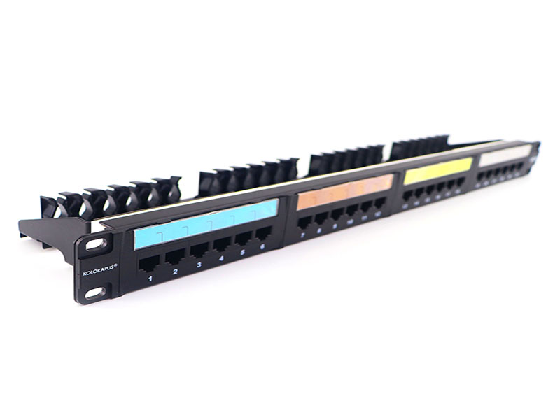 24ports Cat5e unshielded patch panel (integrated)
