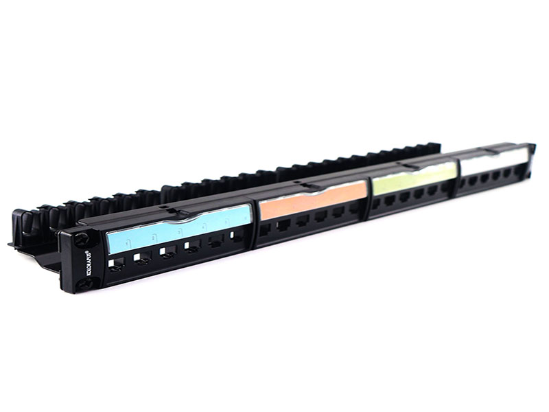 24ports Cat6A unshielded patch panel (luxury modular)