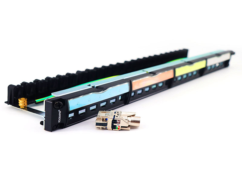 24ports Cat6A shielded patch panel (luxury modular)