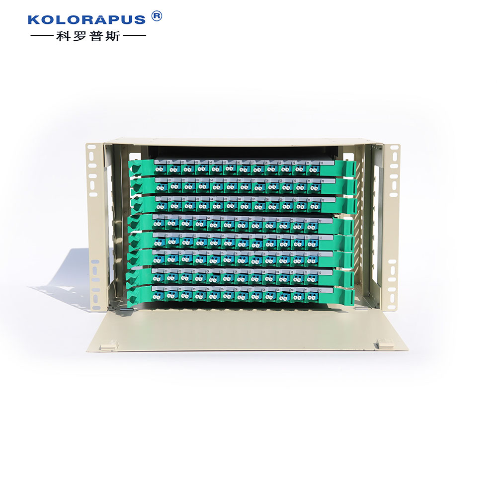 19 inch 96-port LC ODF fiber optic distribution box (double LC-192 cores)