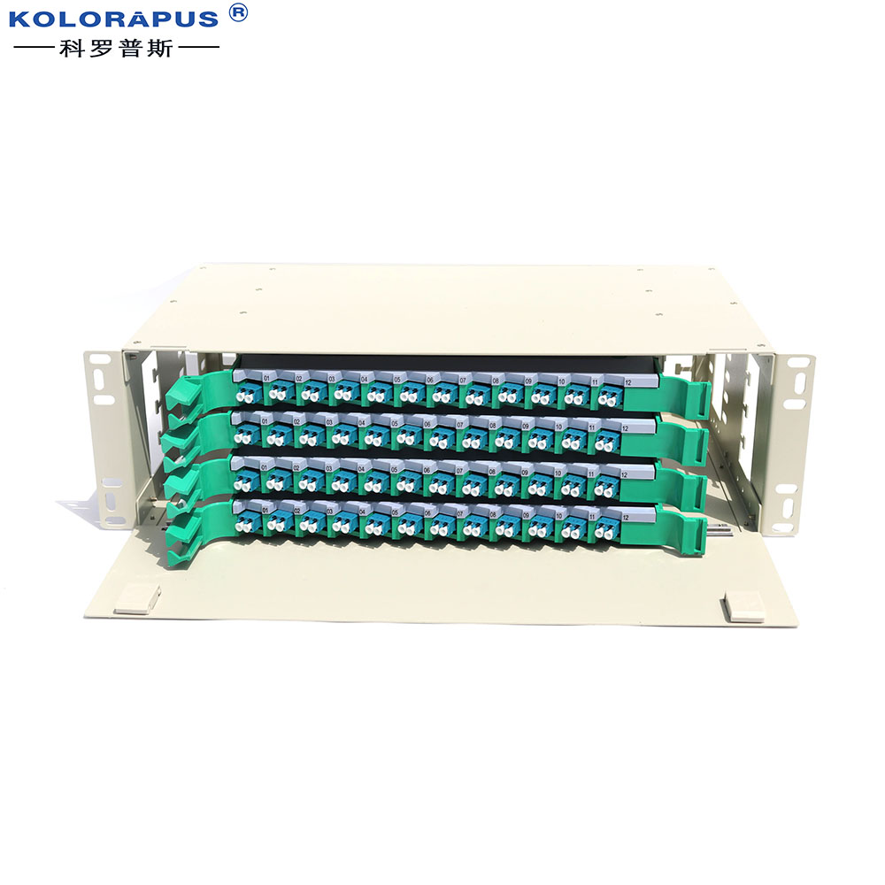 19 inch 48-port LC ODF optical fiber distribution box (double LC-96 core)