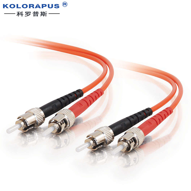 ST-ST Multi Mode Duplex fiber optic patch cord OM1  3m