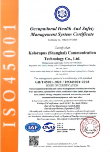 ISO45001 Occupational Health And Safety Management System